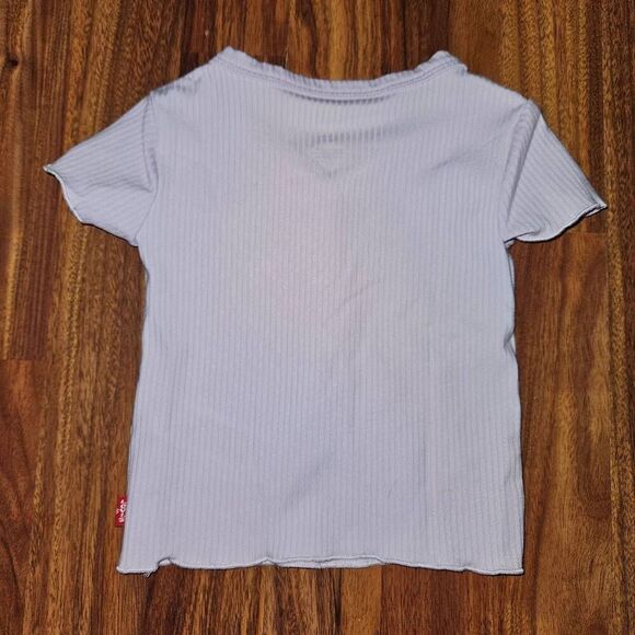 Levi's Three Piece Outfit Purple Floral Hoodie Tee and Jeans Baby Size 18 Months - Picture 6 of 8